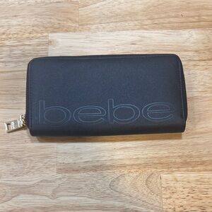 Bebe Charcoal Wallet with Logo